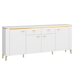 Komoda Lazio LAZK03 U008/U080 4D2S biela/biela alpský