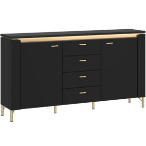 Komoda Norica LAZK02 U114 2D4S čierna