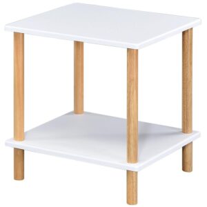 Konferenčný Stolík Gc7404 40x40x45 Biela/Prírodná