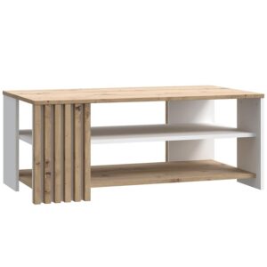 Konferenčný stolík Zaandam 60×110 biely/artisan