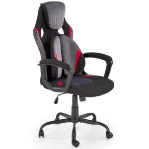 Kreslo pre hráča Jensen čierna/sivá/červená