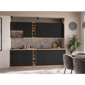 Kuchynská linka Aria BL/AR 255 cm bez kuchynskej dosky