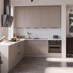 Kuchynská linka Aria TA/WH 260×230 cm bez kuchynskej dosky