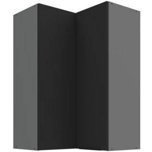 Kuchynská skrinka Aria-BL/ANT anti fingerprint 60X60 GN-90 2F (90°)