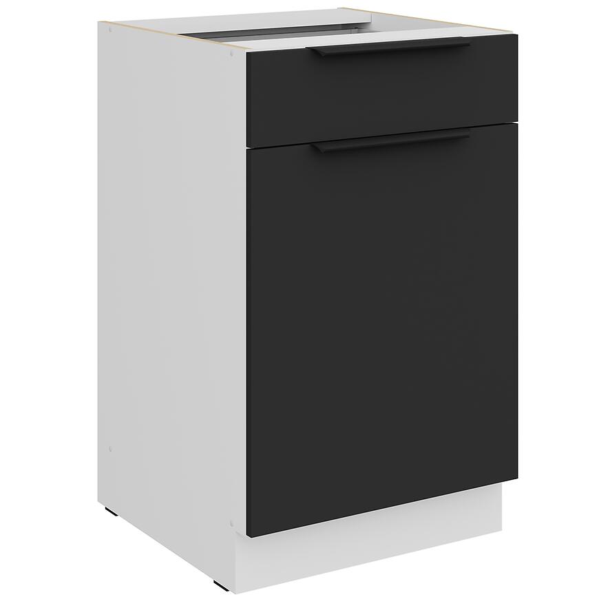 Kuchynská skrinka Aria-Bl/Wh Anti Fingerprint 50d 1f 1s Bb