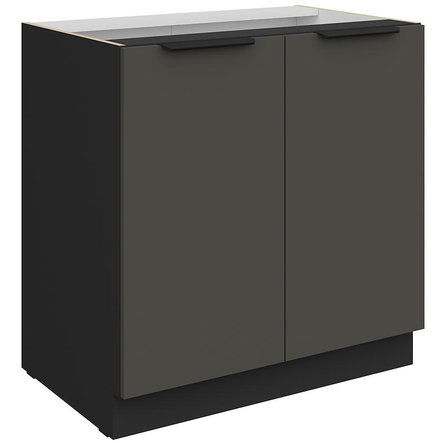 Kuchynská skrinka Aria-Gr/Bl Anti Fingerprint 80d 2f Bb