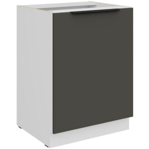 Kuchynská skrinka Aria-Gr/Wh Anti Fingerprint 60d 1f Bb