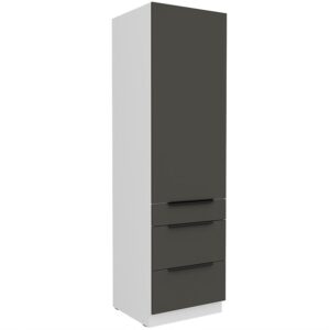 Kuchynská skrinka Aria-Gr/Wh Anti Fingerprint 60dks-210 1f 3s