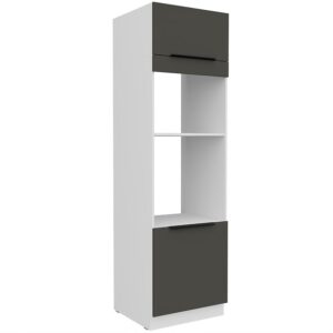 Kuchynská skrinka Aria-Gr/Wh Anti Fingerprint 60dpm-210 2f