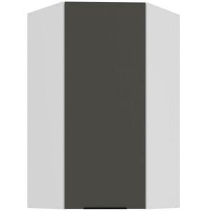 Kuchynská skrinka Aria-Gr/Wh Anti Fingerprint 60×60 Gn-108 1f (45°)
