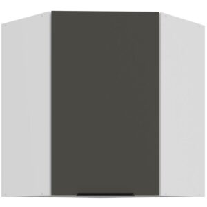 Kuchynská skrinka Aria-Gr/Wh Anti Fingerprint 60×60 Gn-72 1f (45°)