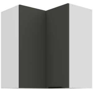 Kuchynská skrinka Aria-Gr/Wh Anti Fingerprint 60×60 Gn-72 2f (90°)