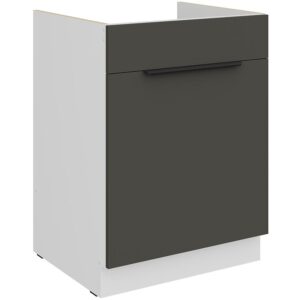 Kuchynská skrinka Aria-Gr/Wh Anti Fingerprint 60zl 1s Bb