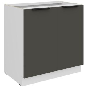 Kuchynská skrinka Aria-Gr/Wh Anti Fingerprint 80d 2f Bb