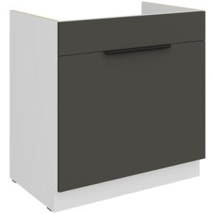 Kuchynská skrinka Aria-Gr/Wh Anti Fingerprint 80zl 1s Bb