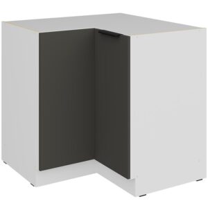 Kuchynská skrinka Aria-Gr/Wh Anti Fingerprint 90×90 Dn 2f Bb