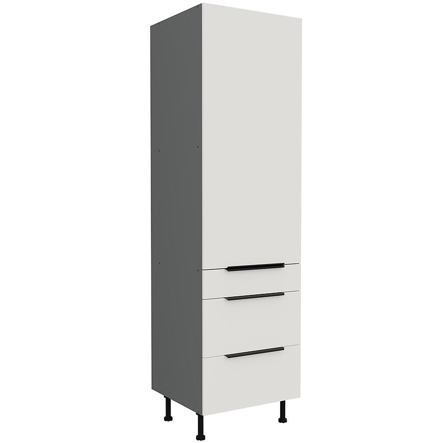 Kuchynská skrinka Aria-Wh/Ant Anti Fingerprint 60dks-215 1f 3s