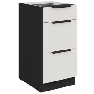 Kuchynská skrinka Aria-Wh/Bl Anti Fingerprint 40d 3s Bb