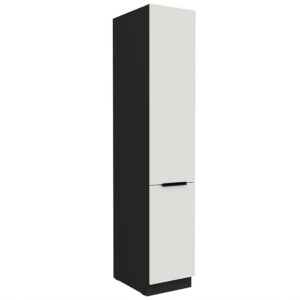 Kuchynská skrinka Aria-Wh/Bl Anti Fingerprint 40dk-210 2f