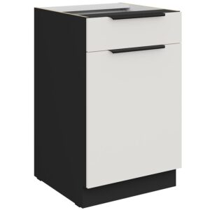 Kuchynská skrinka Aria-Wh/Bl Anti Fingerprint 50d 1f 1s Bb