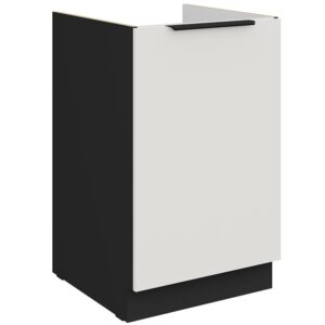 Kuchynská skrinka Aria-Wh/Bl Anti Fingerprint 50zl 1f Bb