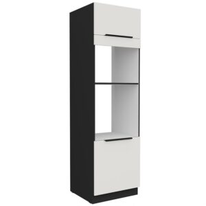 Kuchynská skrinka Aria-Wh/Bl Anti Fingerprint 60dpm-210 2f