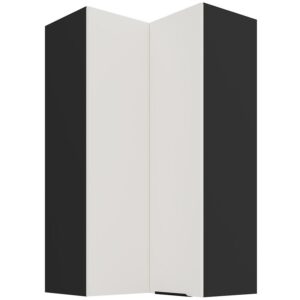 Kuchynská skrinka Aria-Wh/Bl Anti Fingerprint 60×60 Gn-108 2f (90°)