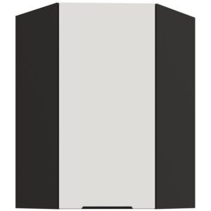 Kuchynská skrinka Aria-WH/BL anti fingerprint 60X60 GN-90 1F (45°)