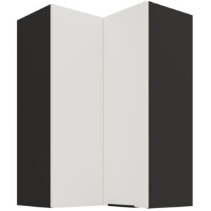 Kuchynská skrinka Aria-WH/BL anti fingerprint 60X60 GN-90 2F (90°)