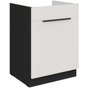Kuchynská skrinka Aria-Wh/Bl Anti Fingerprint 60zl 1s Bb