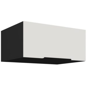 Kuchynská skrinka Aria-Wh/Bl Anti Fingerprint 80 Nagu-36 1f