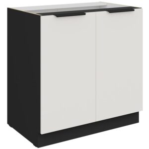 Kuchynská skrinka Aria-Wh/Bl Anti Fingerprint 80d 2f Bb