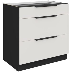 Kuchynská skrinka Aria-Wh/Bl Anti Fingerprint 80d 3s Bb