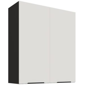 Kuchynská skrinka Aria-WH/BL anti fingerprint 80G-90 2F