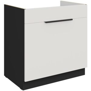 Kuchynská skrinka Aria-Wh/Bl Anti Fingerprint 80zl 1s Bb