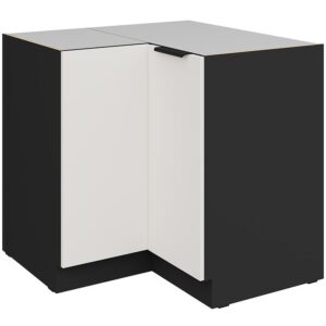 Kuchynská skrinka Aria-Wh/Bl Anti Fingerprint 90×90 Dn 2f Bb