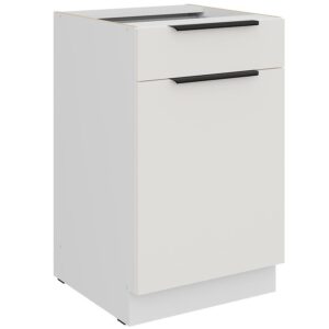 Kuchynská skrinka Aria-Wh/Wh Anti Fingerprint 50d 1f 1s Bb