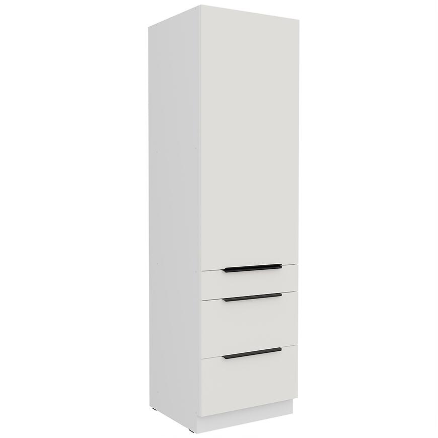 Kuchynská skrinka Aria-Wh/Wh Anti Fingerprint 60dks-210 1f 3s