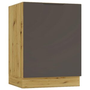 Kuchynská skrinka Cosmo Isabel D60 P/L Mocca Grey/Dub Artisan