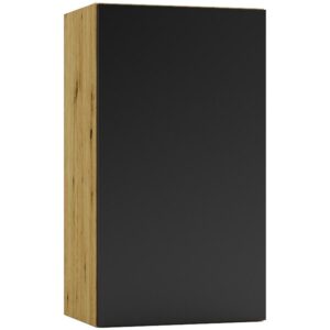 Kuchynská skrinka Cosmo Isabel W40 P/L Čierny hrášok/Dub  Artisan