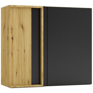 Kuchynská skrinka Cosmo Isabel Wnp P/L Čierny hrášok/Dub  Artisan