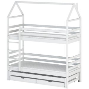 Posteľ Domček Dalia 90×200 biela