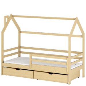 Posteľ Domček Lila 90×200 borovica