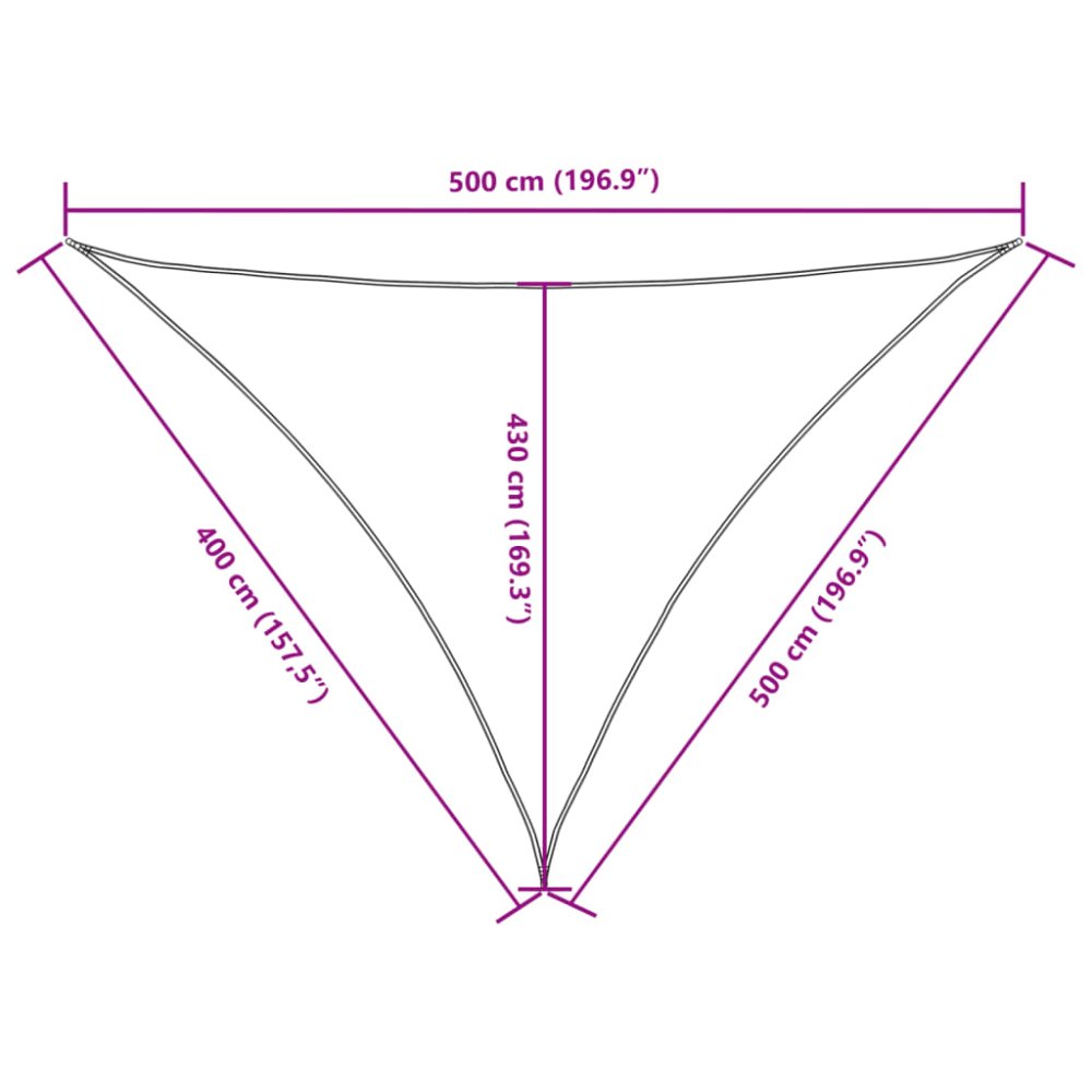 Tieniaca plachta 4x5x5 m – Obrázok 9