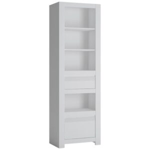 Regál Novi NVIR01 2S biela alpin/pvc biela supermat