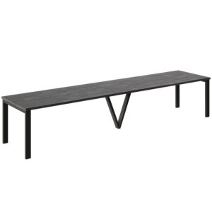 Rozkladací stôl 130-405 cm Titan čierny betón