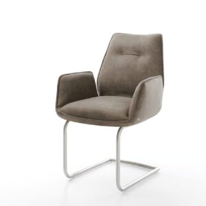 Jedálenská stolička Zoa-Flex mikrovlákno taupe vintage jedálenská