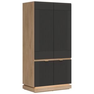 Skriňa 2d  Milton Ml08 Dub Crem Torro Antracit