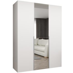 Skriňa Alicante II 150 biela/strieborný