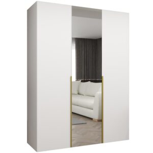Skriňa Alicante II 150 biela/zlatá